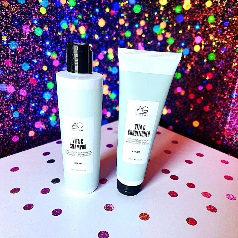AG Hair Vita C Strengthening Duo 10 Oz Shampoo & 6oz Conditioner NWOB & Sealed